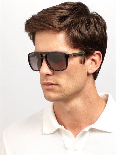 blue gucci aviators|Gucci aviator sunglasses men's.